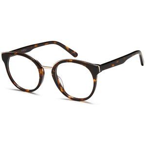 Di Caprio Round Style Tortoise Gold Frame